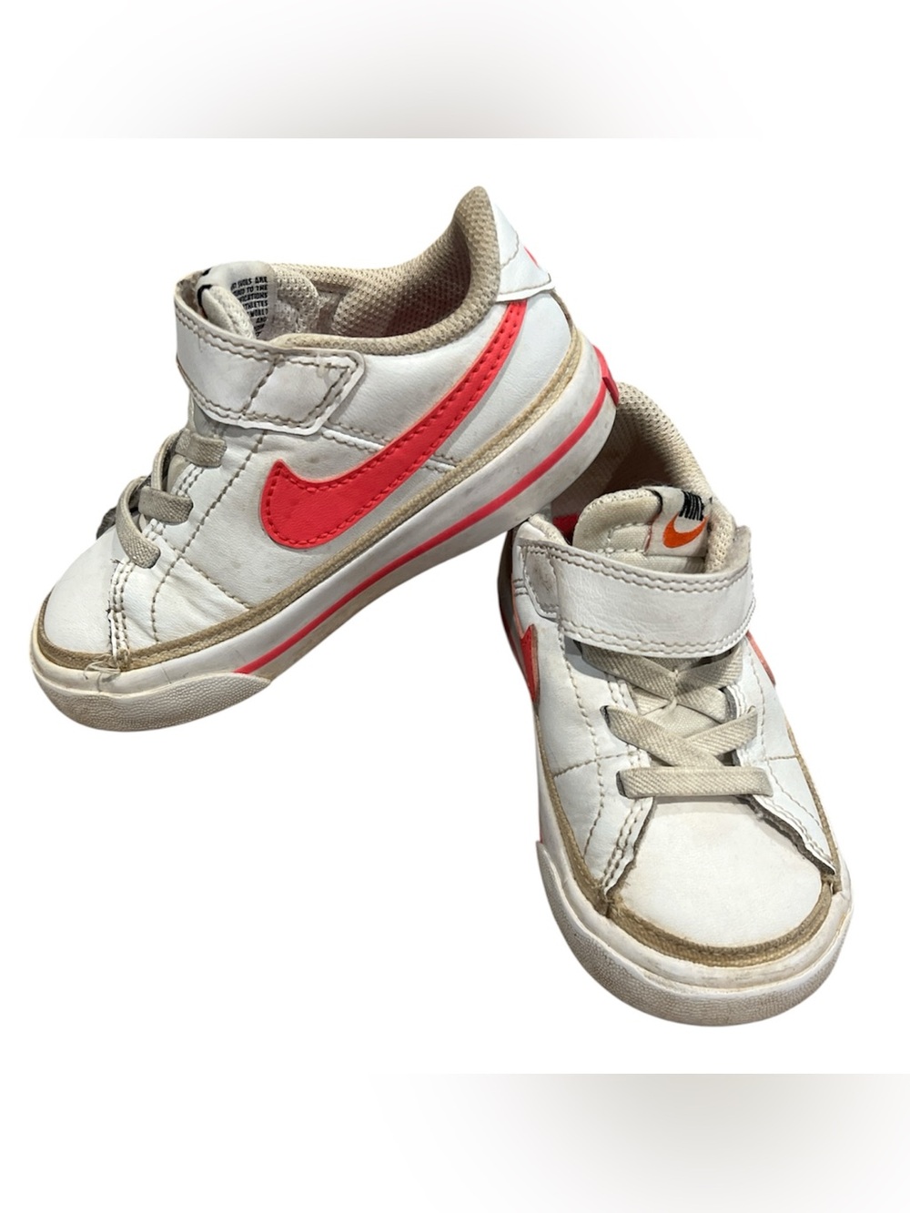 Nike Court Legacy Toddler Girl Shoes Size 7C White Laser Fuchsia Pink DA5382-124